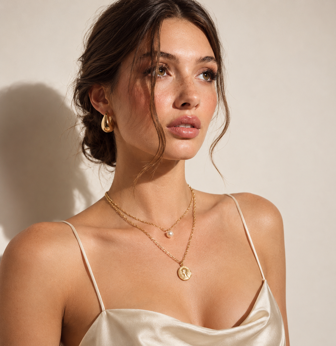 What Jewellery Goes Best With Brunette Hair? Gold Jewellery Styling Guide