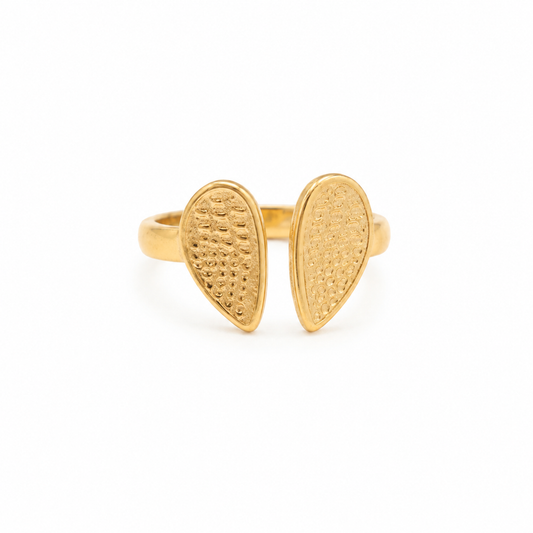 Celestial Wings 18K Gold Statement Ring