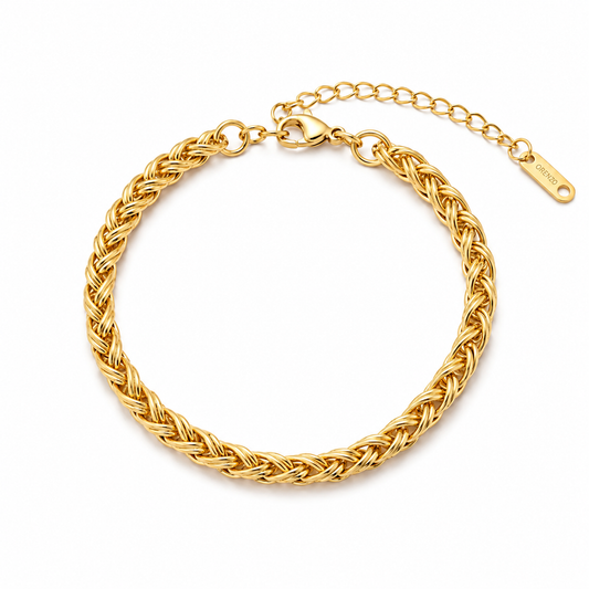 Classic Bold Chain 18K Gold Bracelet