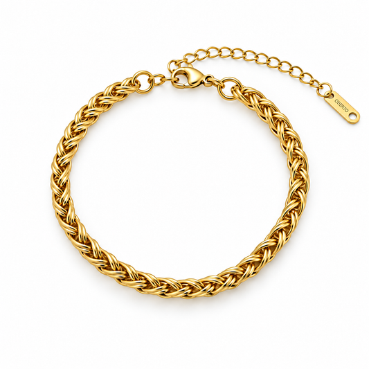 Classic Bold Chain 18K Gold Bracelet